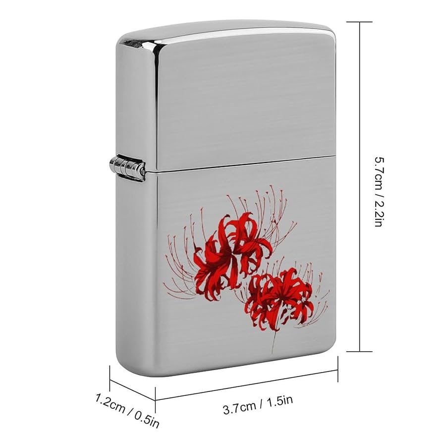 Amazon.co.jp: ジッポライターカバー 彼岸花 花柄 Zippo兼用
